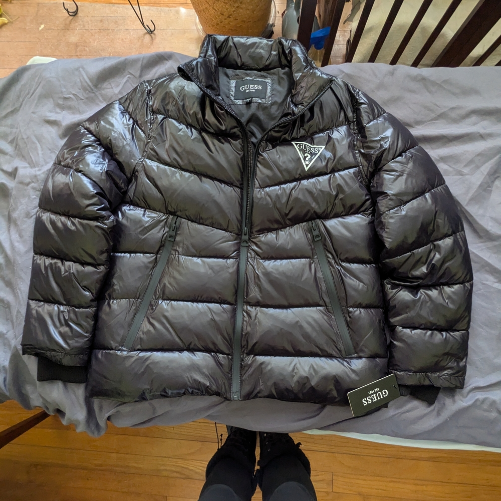 GUESS Black Puffer Jacket